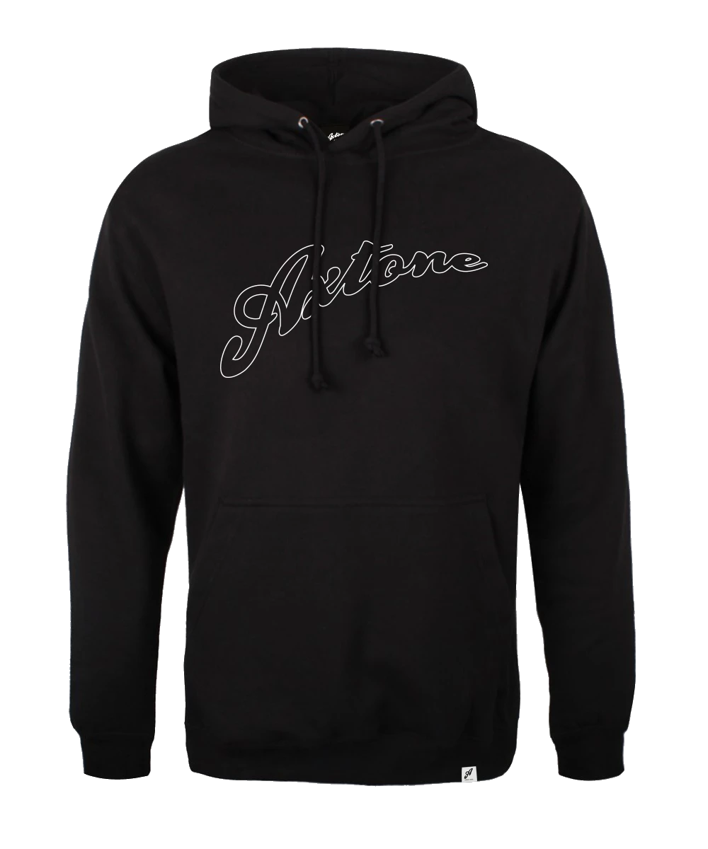 Axtone Essentials Full Logo Hood, Black