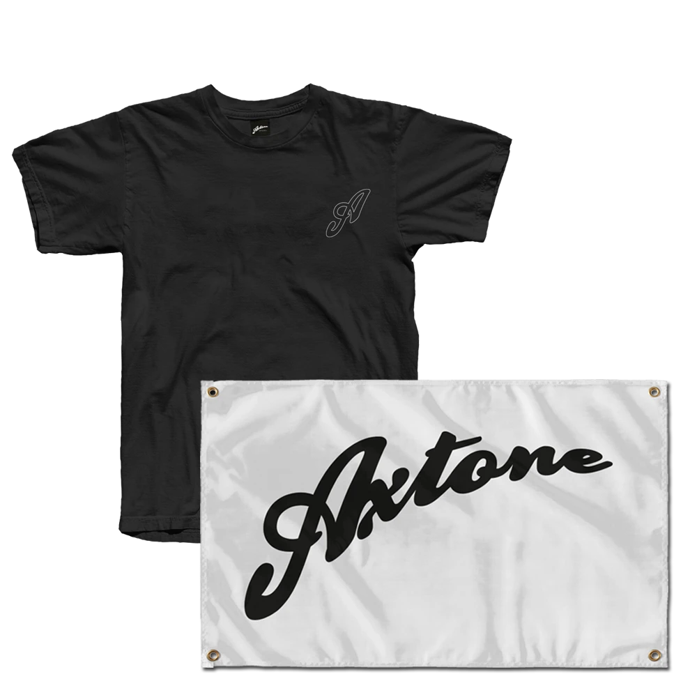 Axtone Essentials Pocket Logo T-Shirt & Flag Bundle